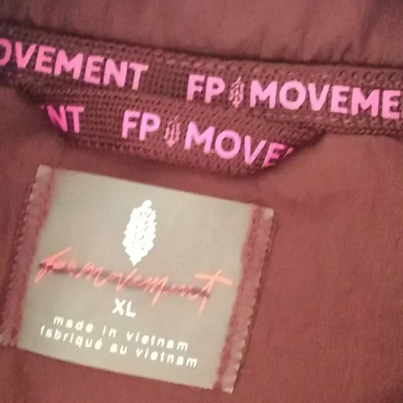 FP Movement by Free People Burgundy Puffer Jacket - - Picture 5 of 11